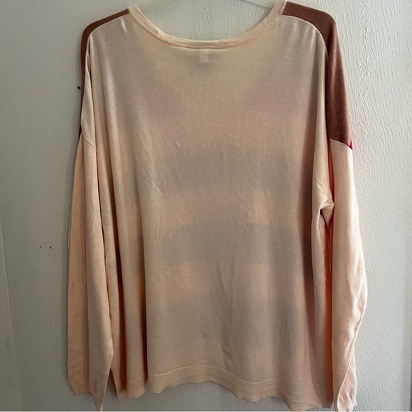 Lane Bryant Womens Striped Multicolor Long Sleeve Sweater Plus Size 26/28 (4x). - Picture 3 of 4